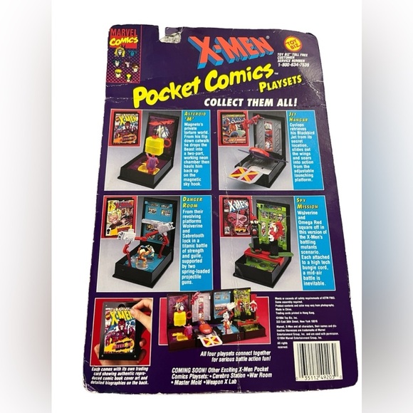 X-Men Pocket Comics Spy Mission Playset 1994 - Picture 2 of 2